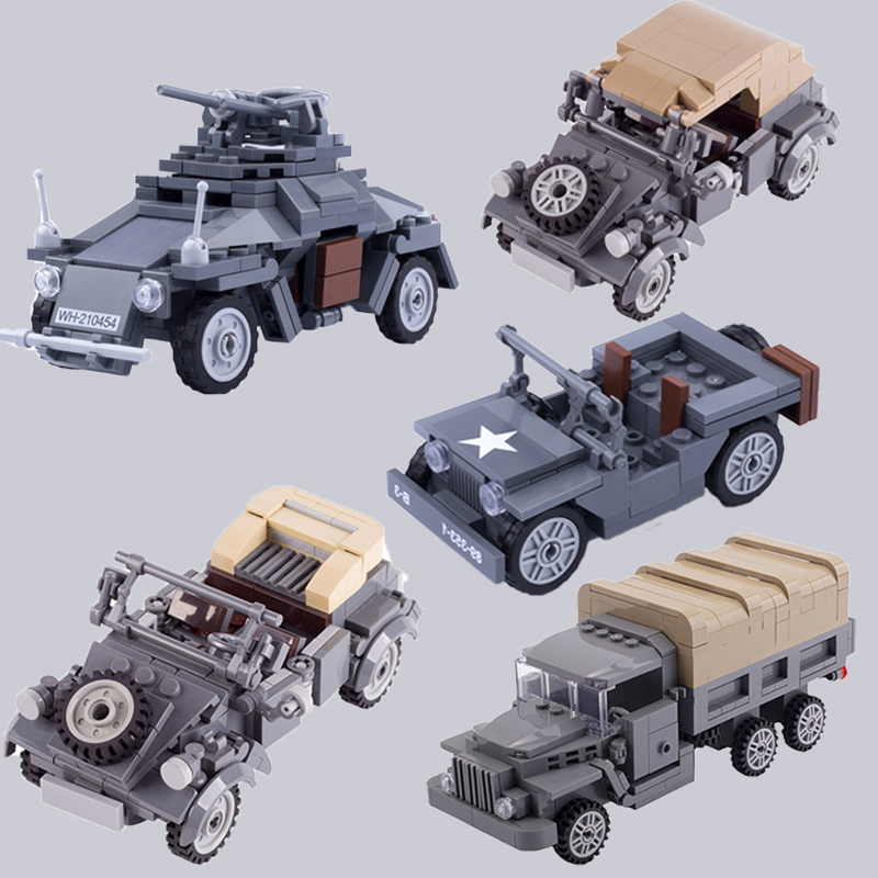 Board Game Ww2 - WWII Military Vehicle Building Blocks American