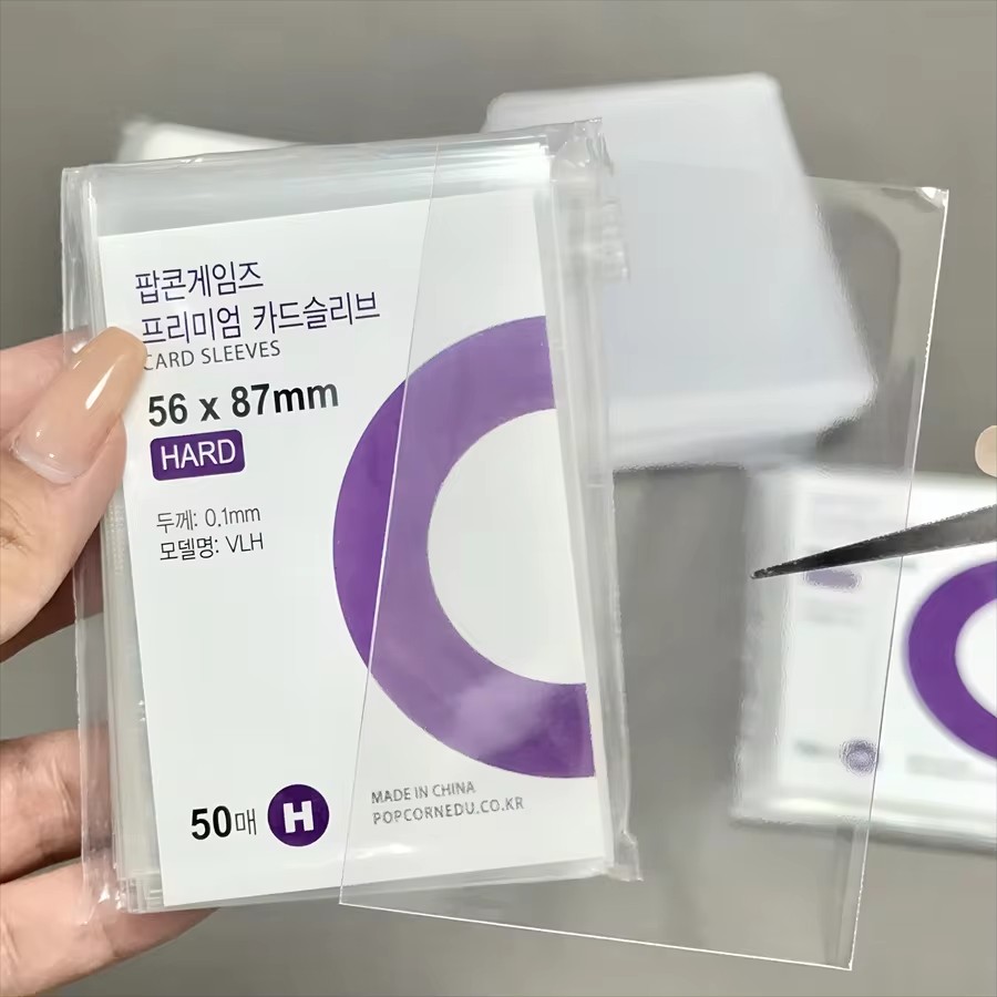 500-1PCS HD Transparent Kpop I - Card Sleeves Protector 评论和价格