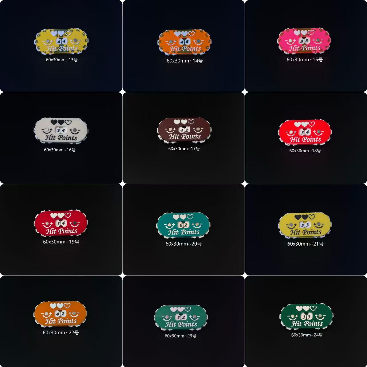 Premium 60x30mm Tracker for He - Game Token Counter 评论和价格