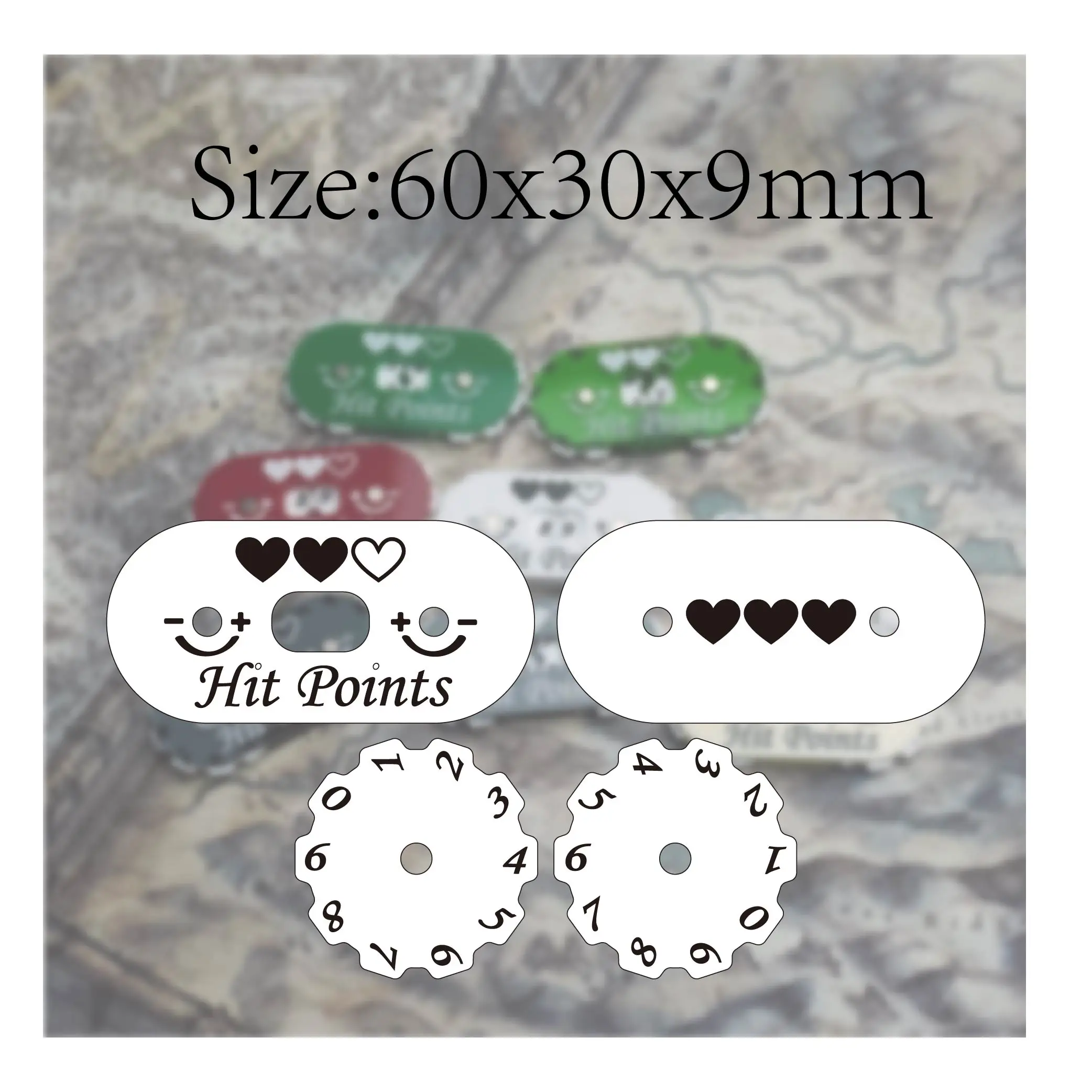 Premium 60x30mm Tracker for He - Game Token Counter 评论和价格
