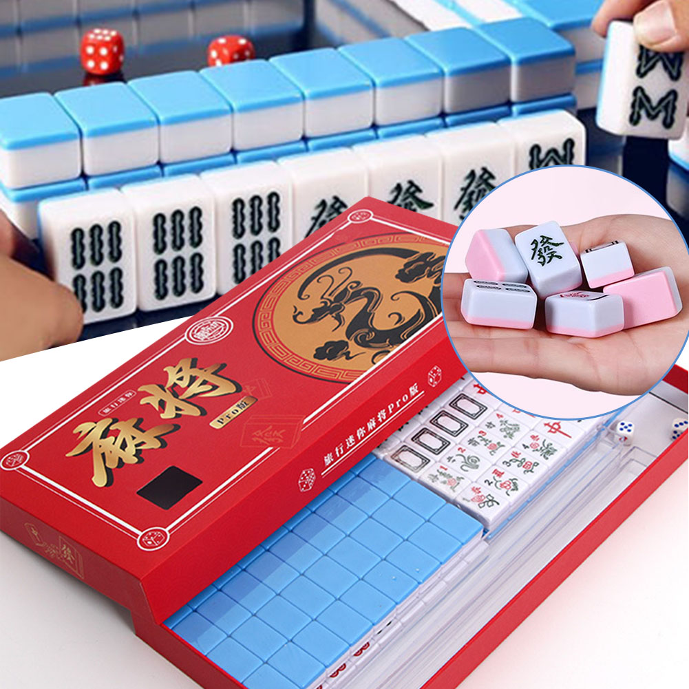 Portable Travel Mini Mahjong S - Board Game Box 评论和价格