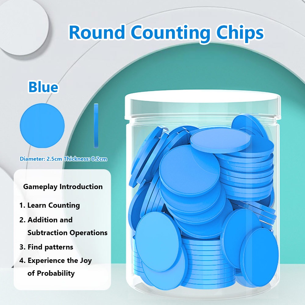 100pcs Plastic Counting Chips  - Board Game Illustration 评论和价格