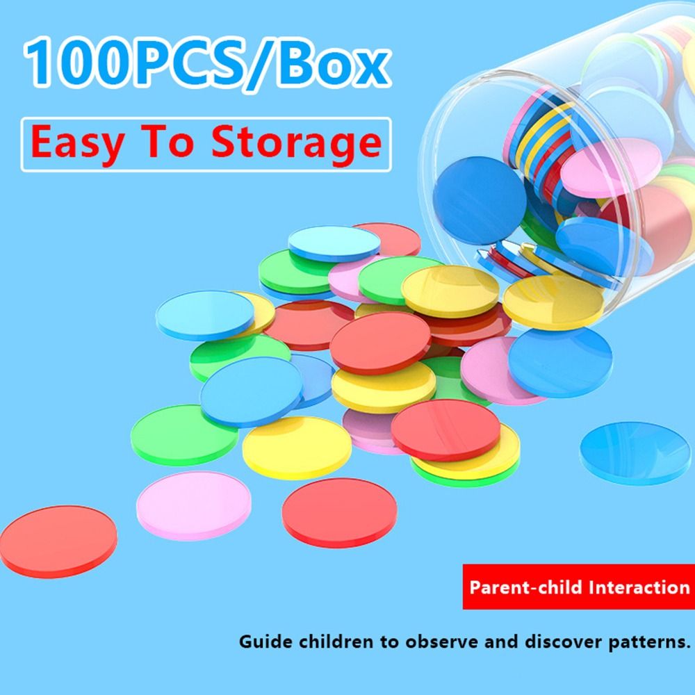 100pcs Plastic Counting Chips  - Board Game Illustration 评论和价格