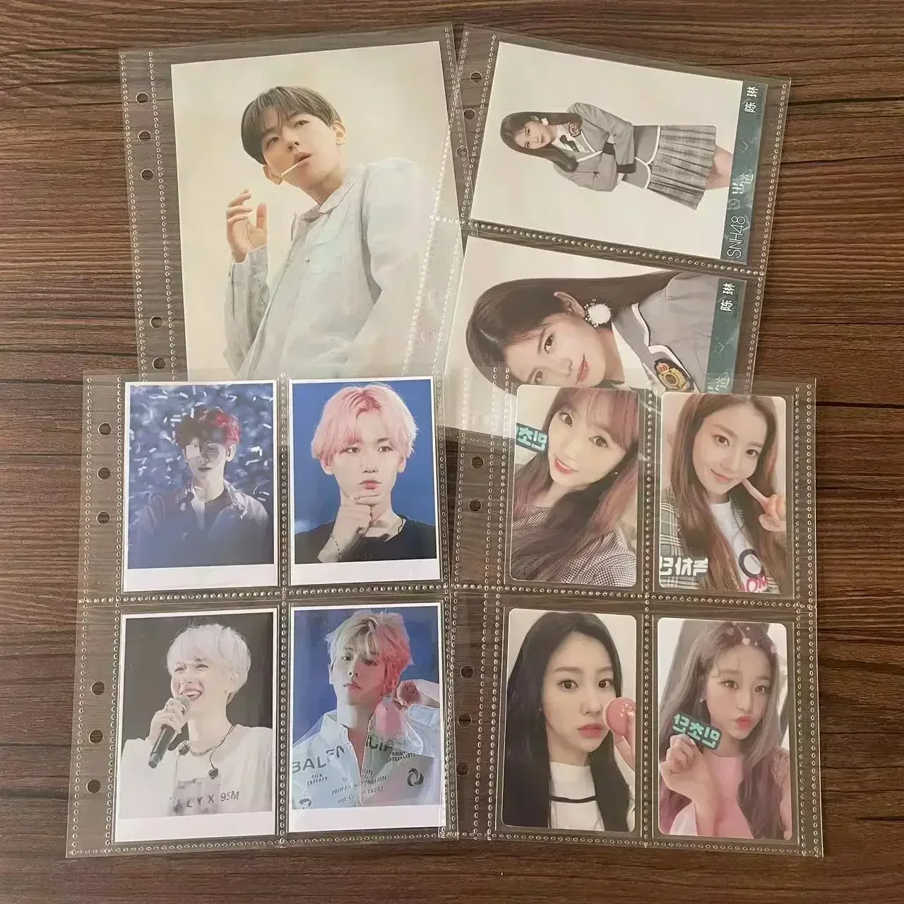1-4 Grid Transparent Photocard - Card Sleeves Protector 评论和价格