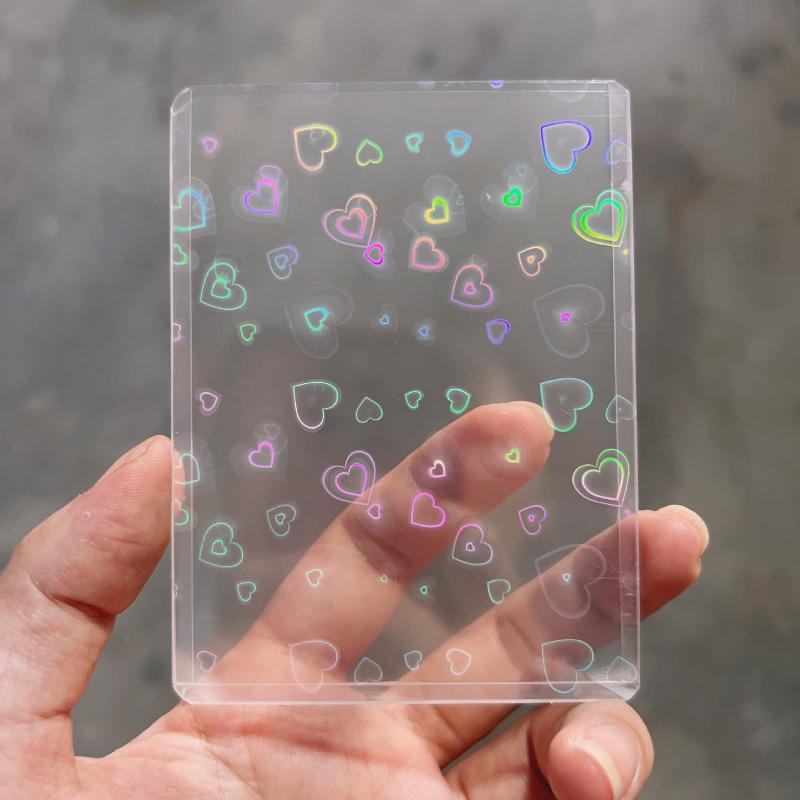 10Pcs Holographic Laser Clear  - Card Sleeves Protector 评论和价格