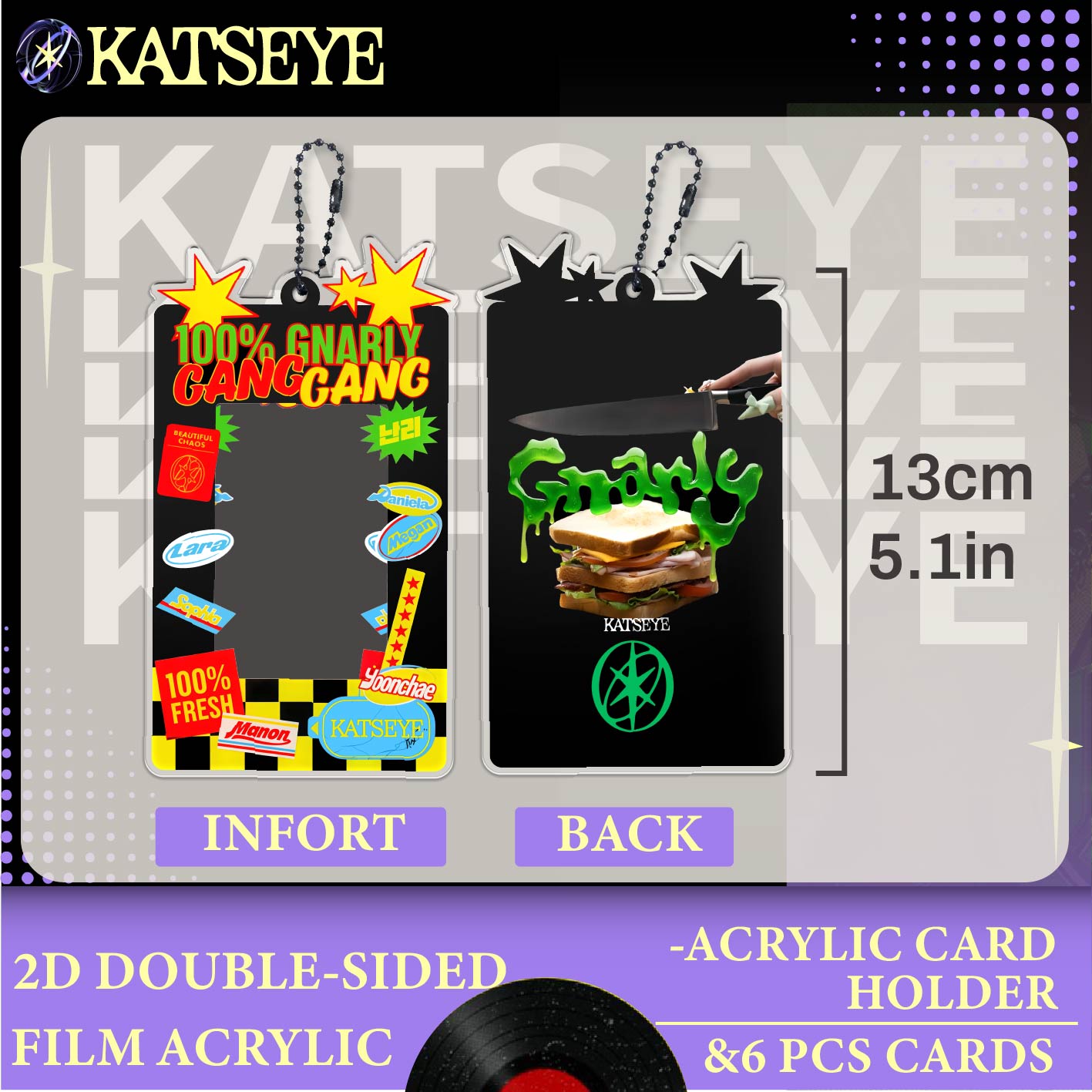 KATSEYE Set，Acrylic Photocard  - Card Sleeves Protector 评论和价格