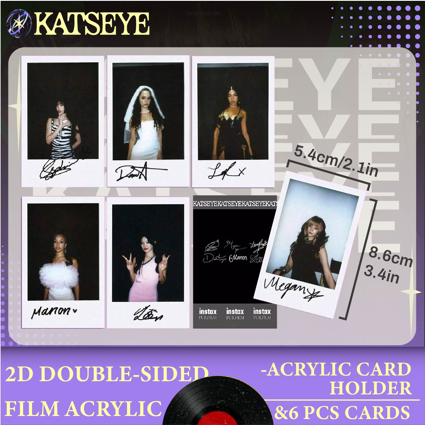 KATSEYE Set，Acrylic Photocard  - Card Sleeves Protector 评论和价格