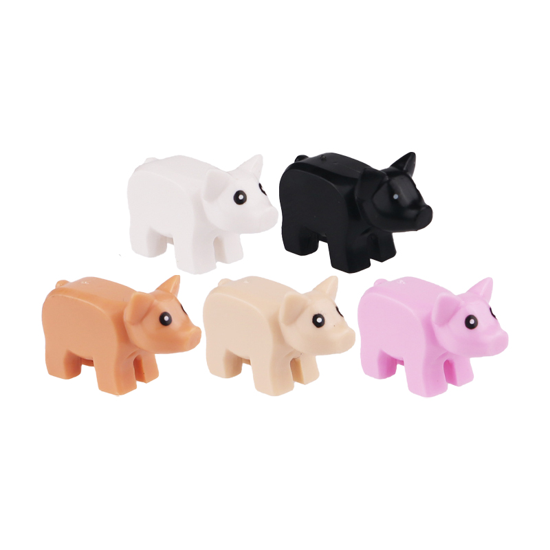 MOC City Pig Animal Figures Bu - Board Game Ww2 评论和价格