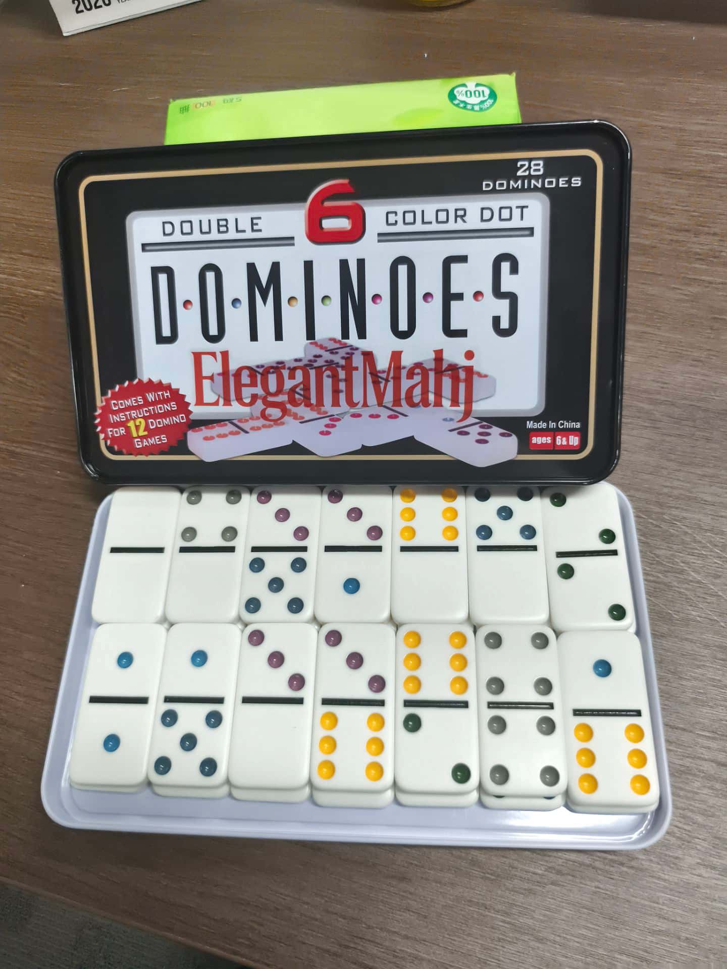 ElegantMahj Double Six Dominoe - Board Game Box 评论和价格