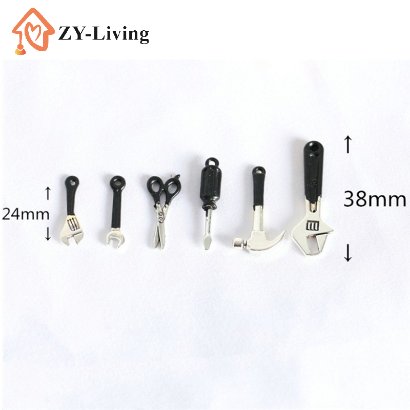 6Pcs/Set Dollhouse Mini Repair - Miniature Terrain Set 评论和价格