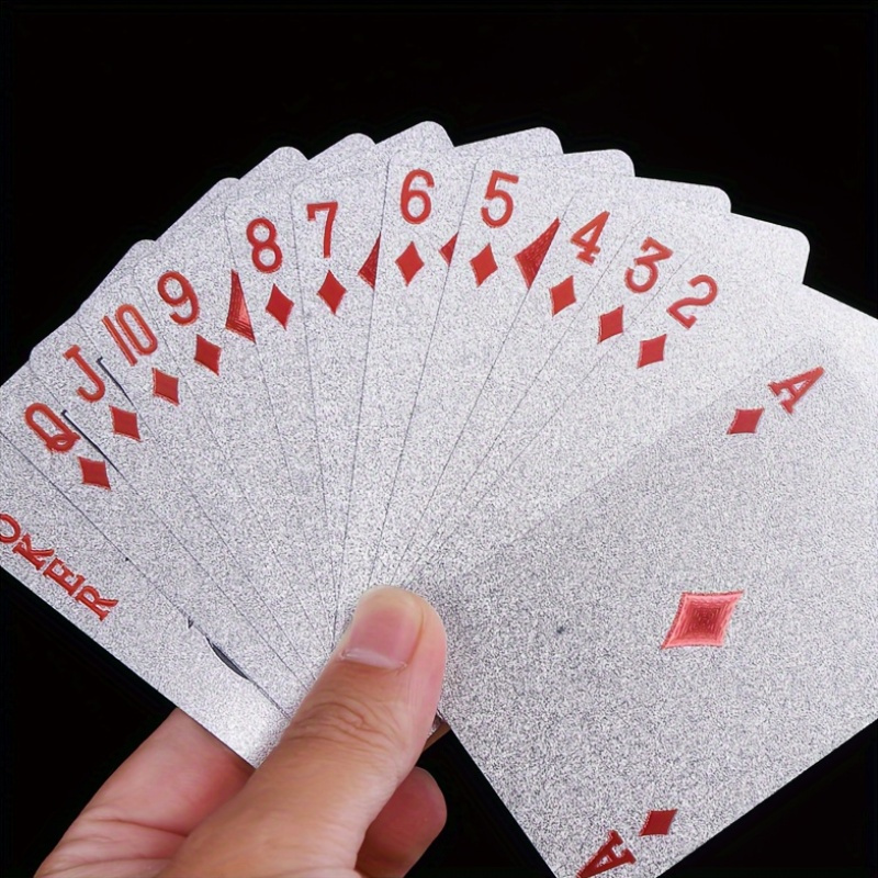 Silver Foil Playing Cards Poke - Board Game Illustration 评论和价格