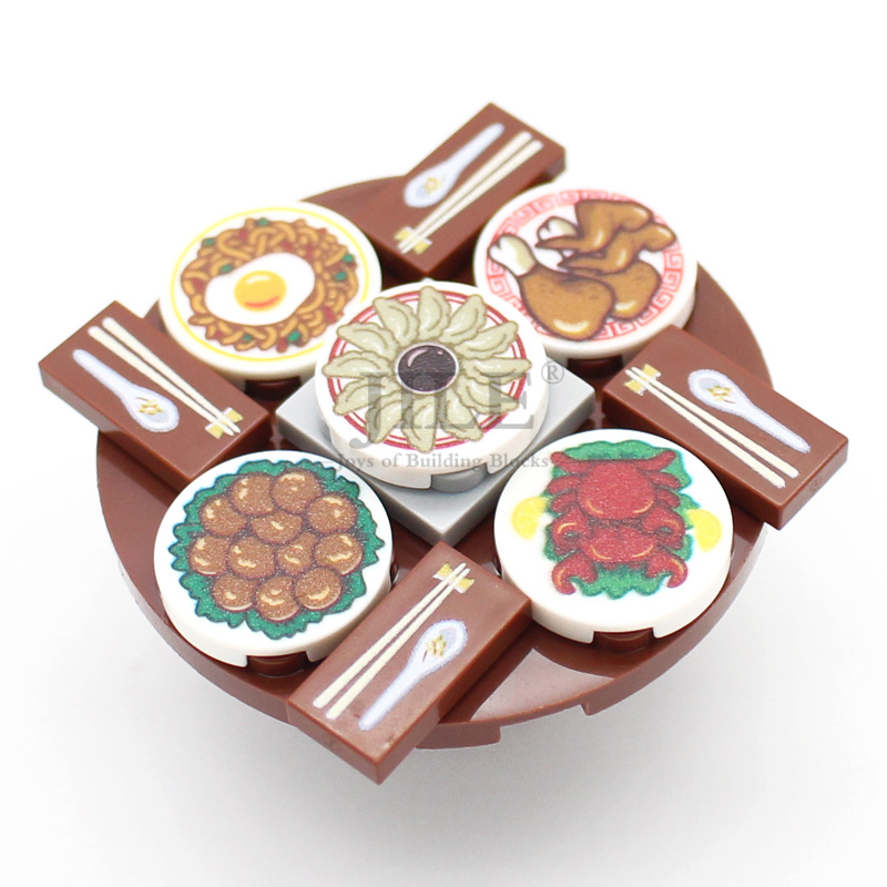 MOC Chinese Food Pattern Tile  - Board Game Ww2 评论和价格